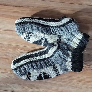 NWOT Hand-Knit Woolen Socks/Slippers